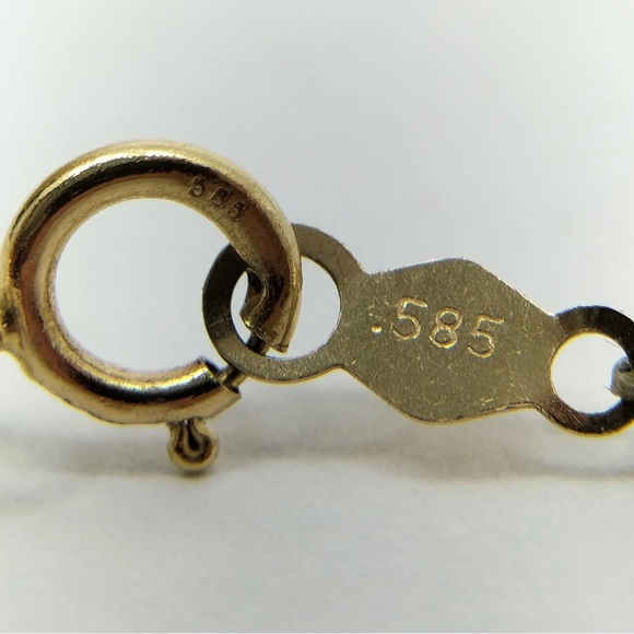 14K Strand of Rice Pearl Choker - Picture 7 of 7